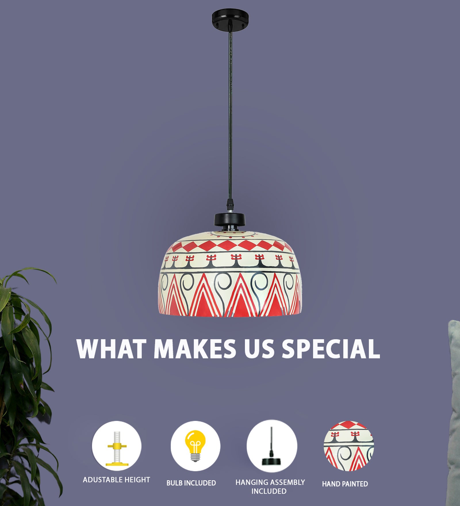 Intricate Glass Hanging Light