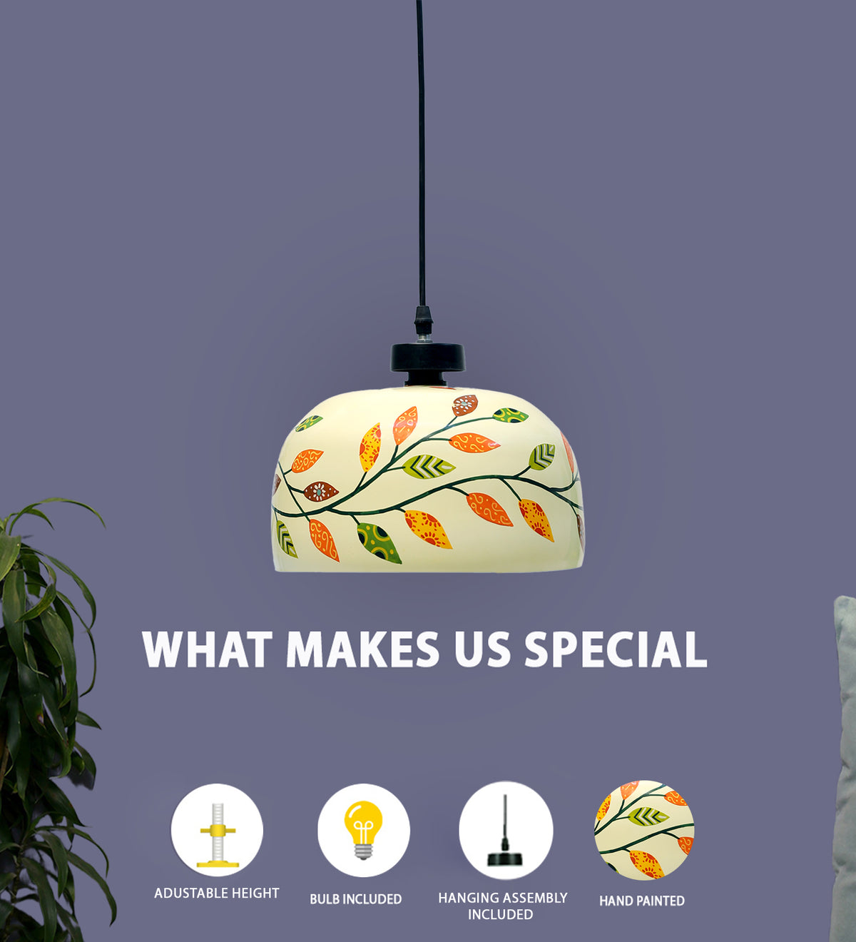 Placid Glass Hanging Light