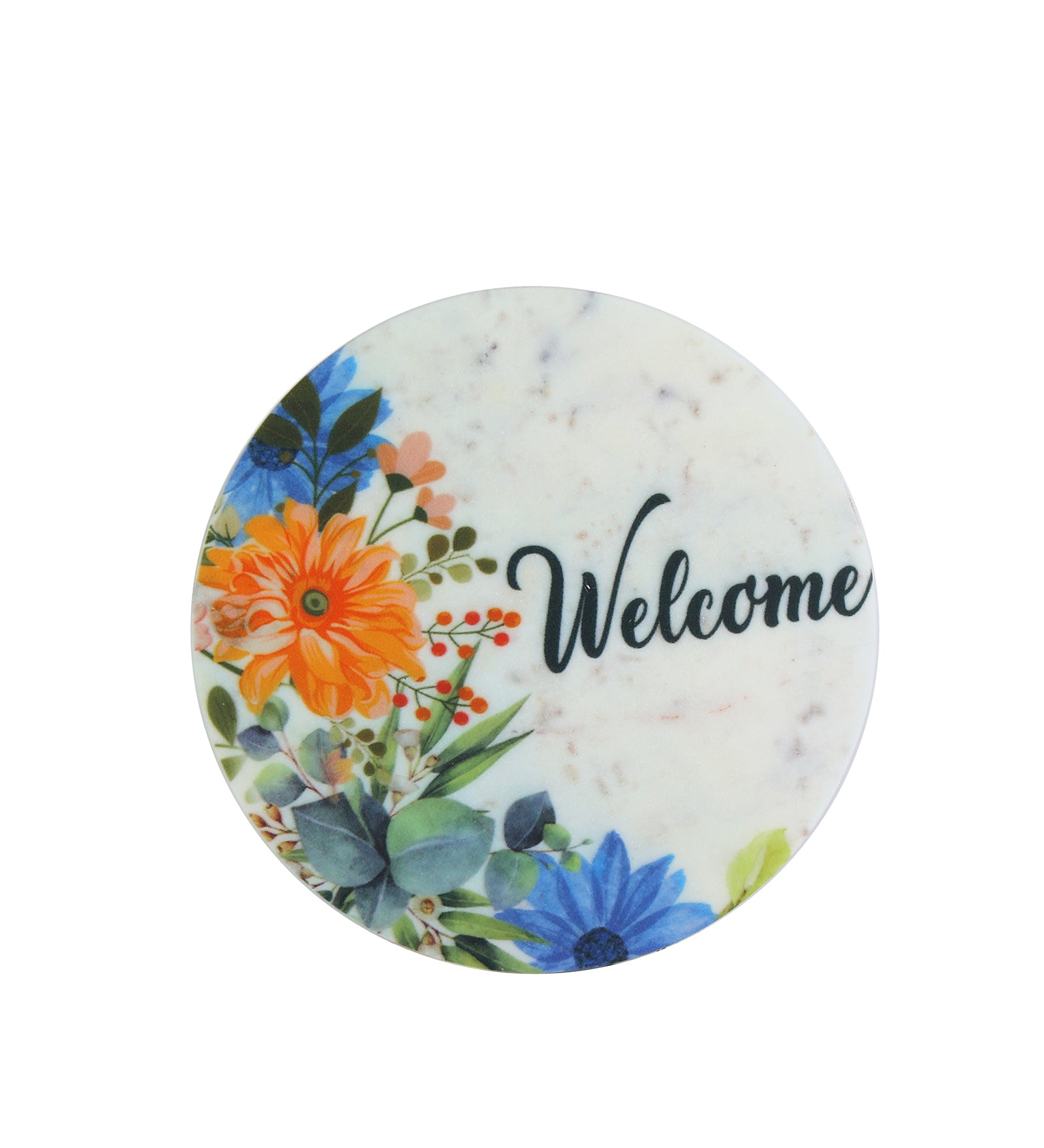 Welcome Marble Wall Art