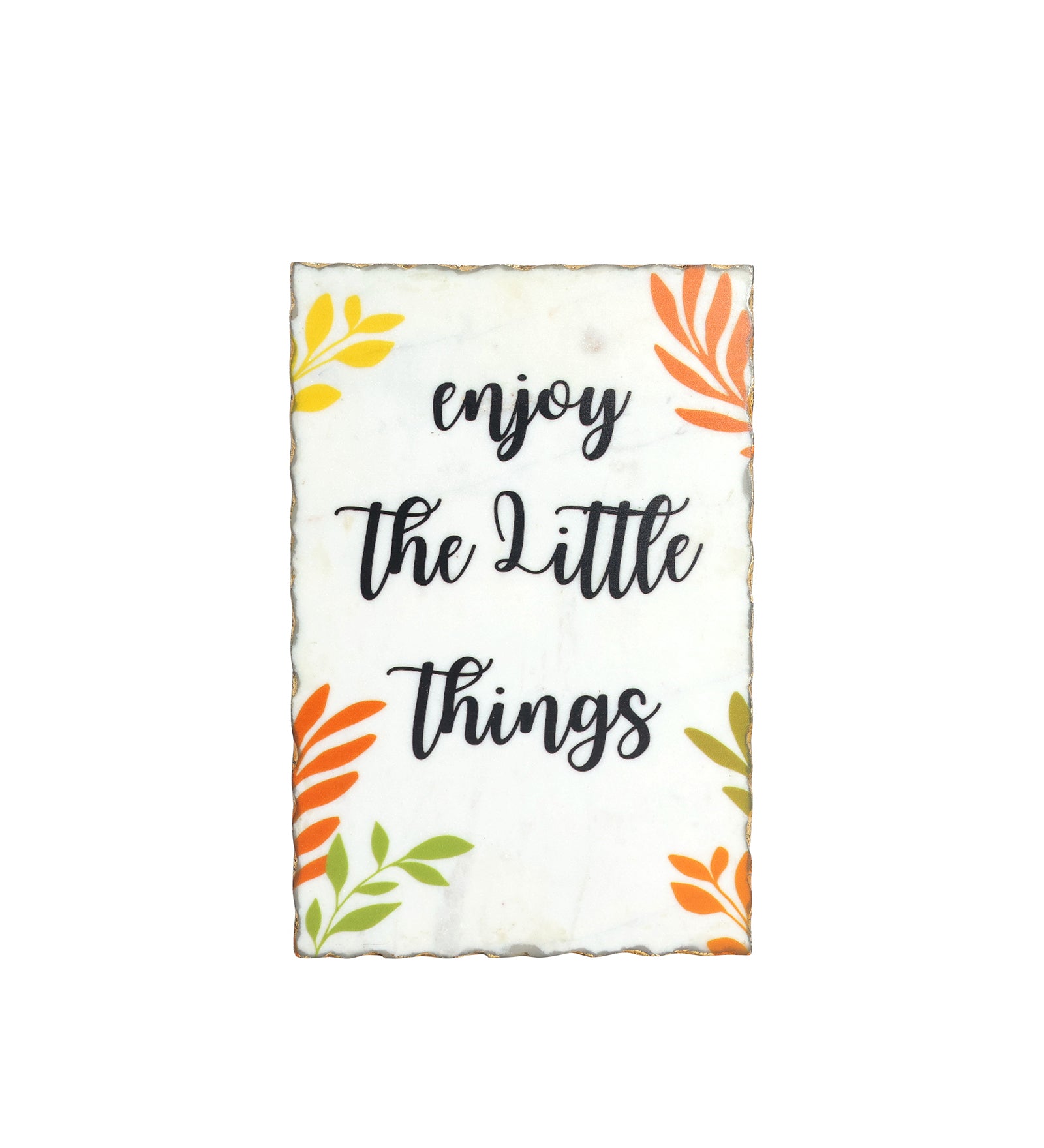 Enjoy The Little Things Marble Wall Art