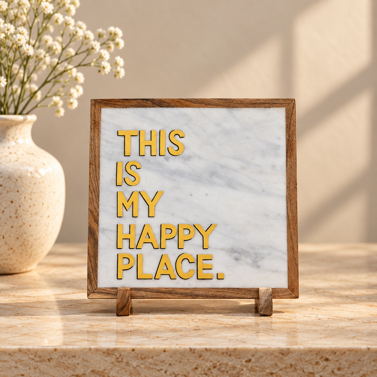 This is My Happy Place Table Decor Item