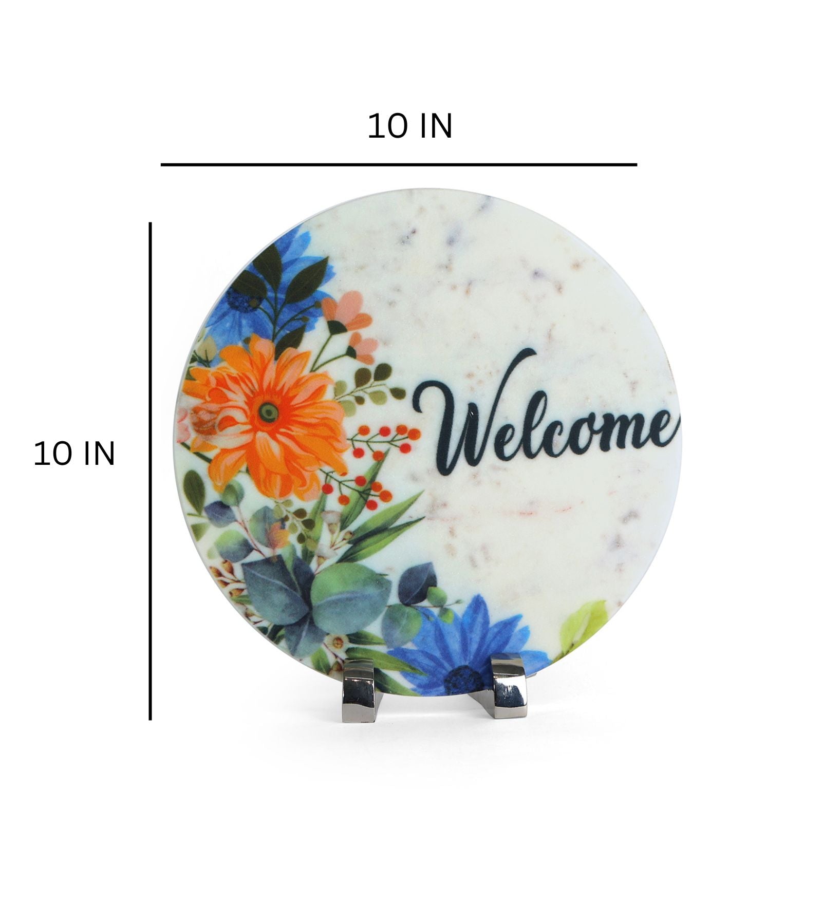 Welcome Marble Table Decor Item