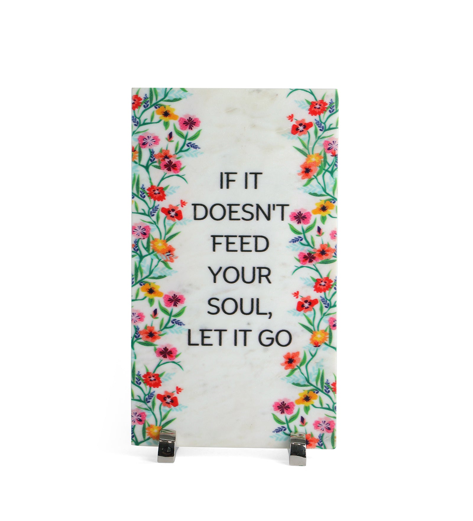 If It Doesn't Feed Your Soul Marble Table Decor Item