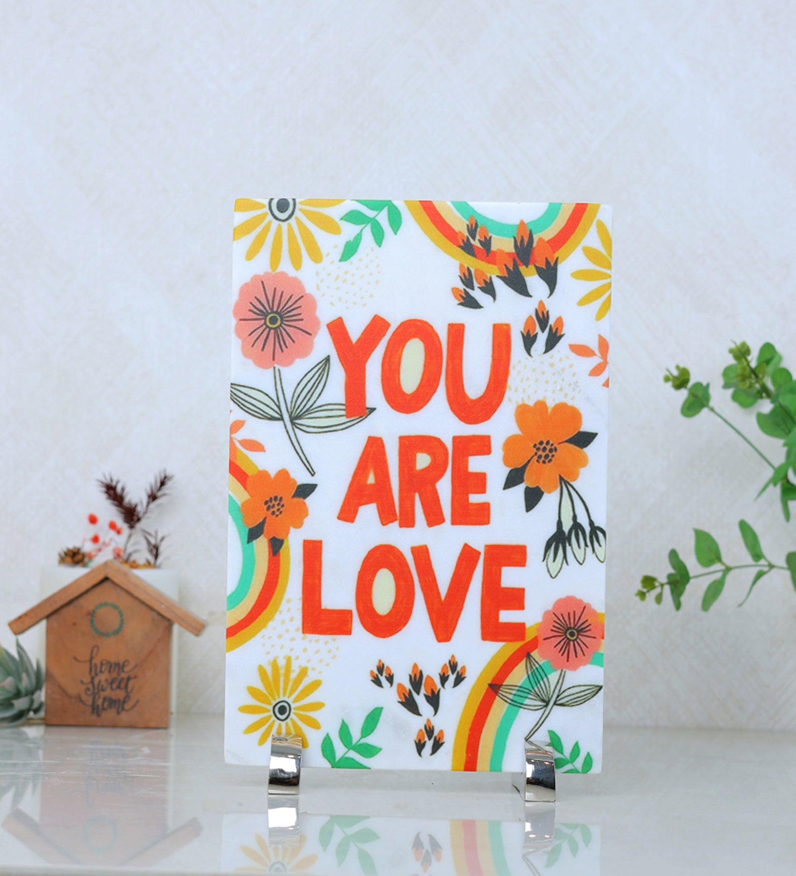 You Are Love Marble Table Decor Item