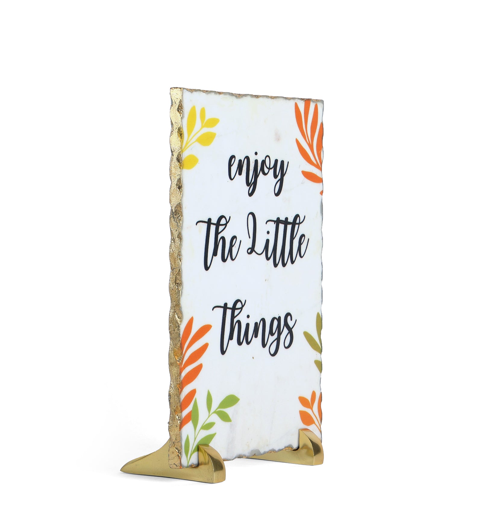 Enjoy The Little Things Marble Table Decor Item