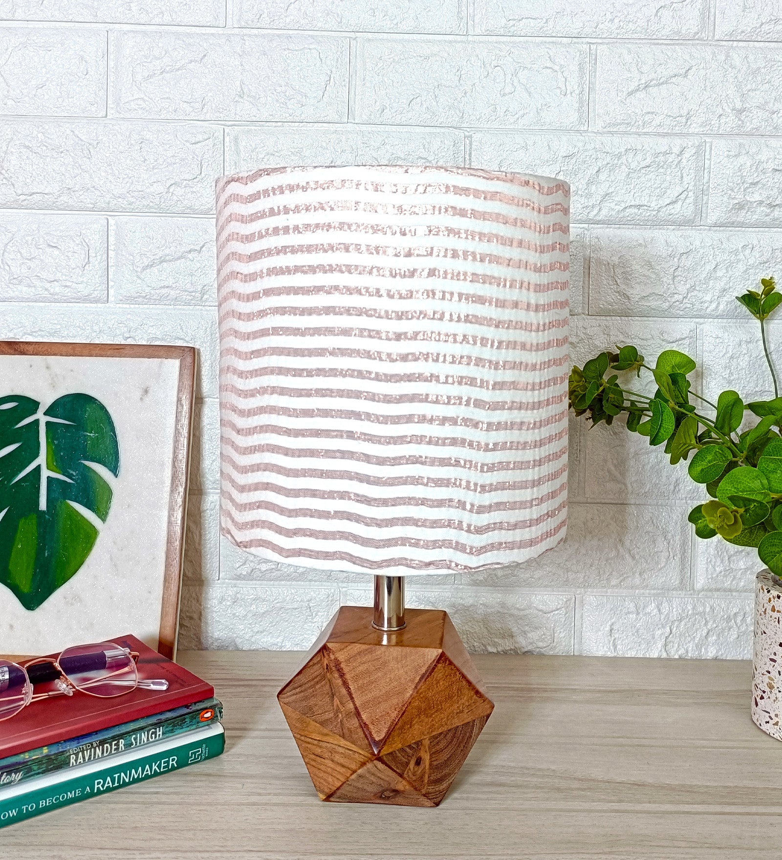 Aesthetic Wooden Table Lamp