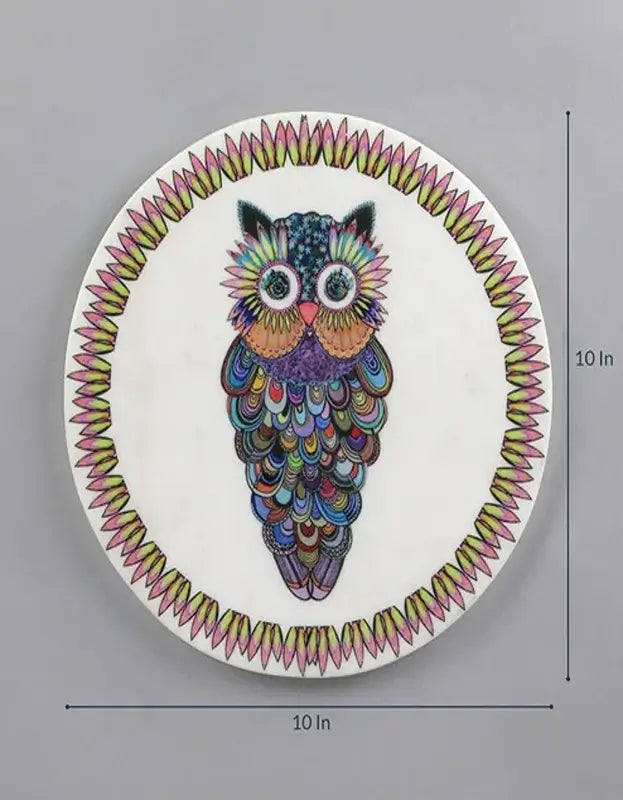 Owl-it-Out Marble Wall Art