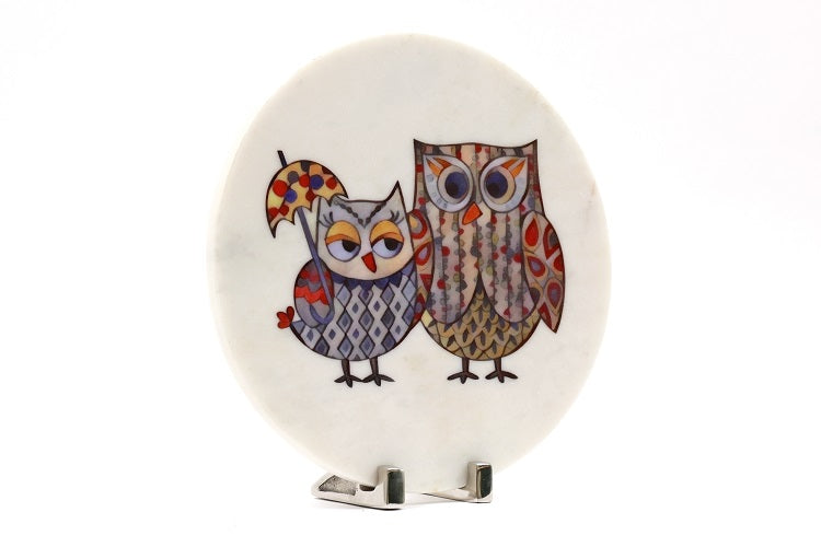 Owlsome Marble Table Decor Item