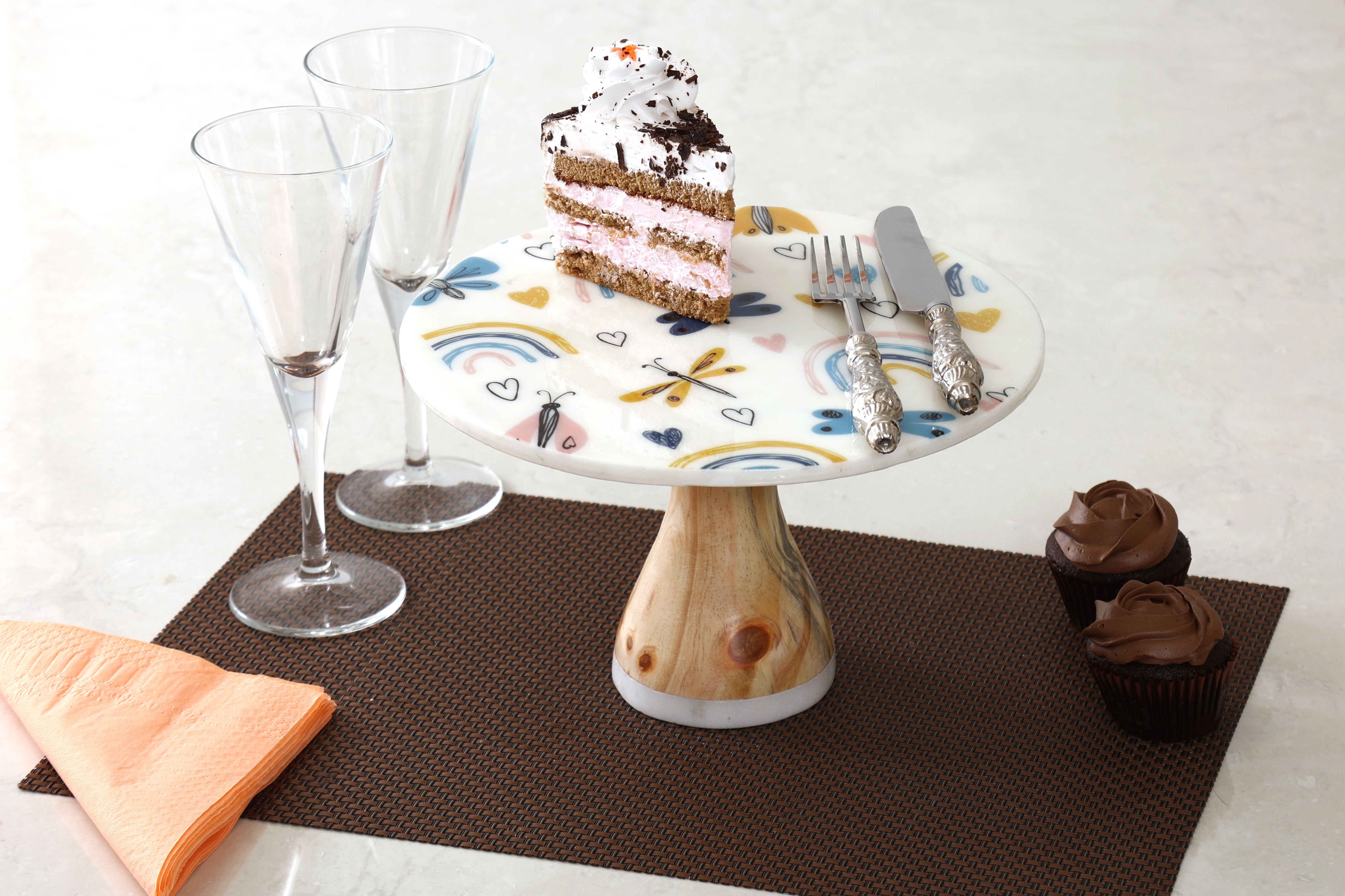 Moreish Marble Cake Stand