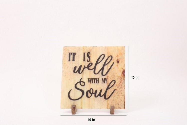 Well with my Soul Marble Table Decor Item