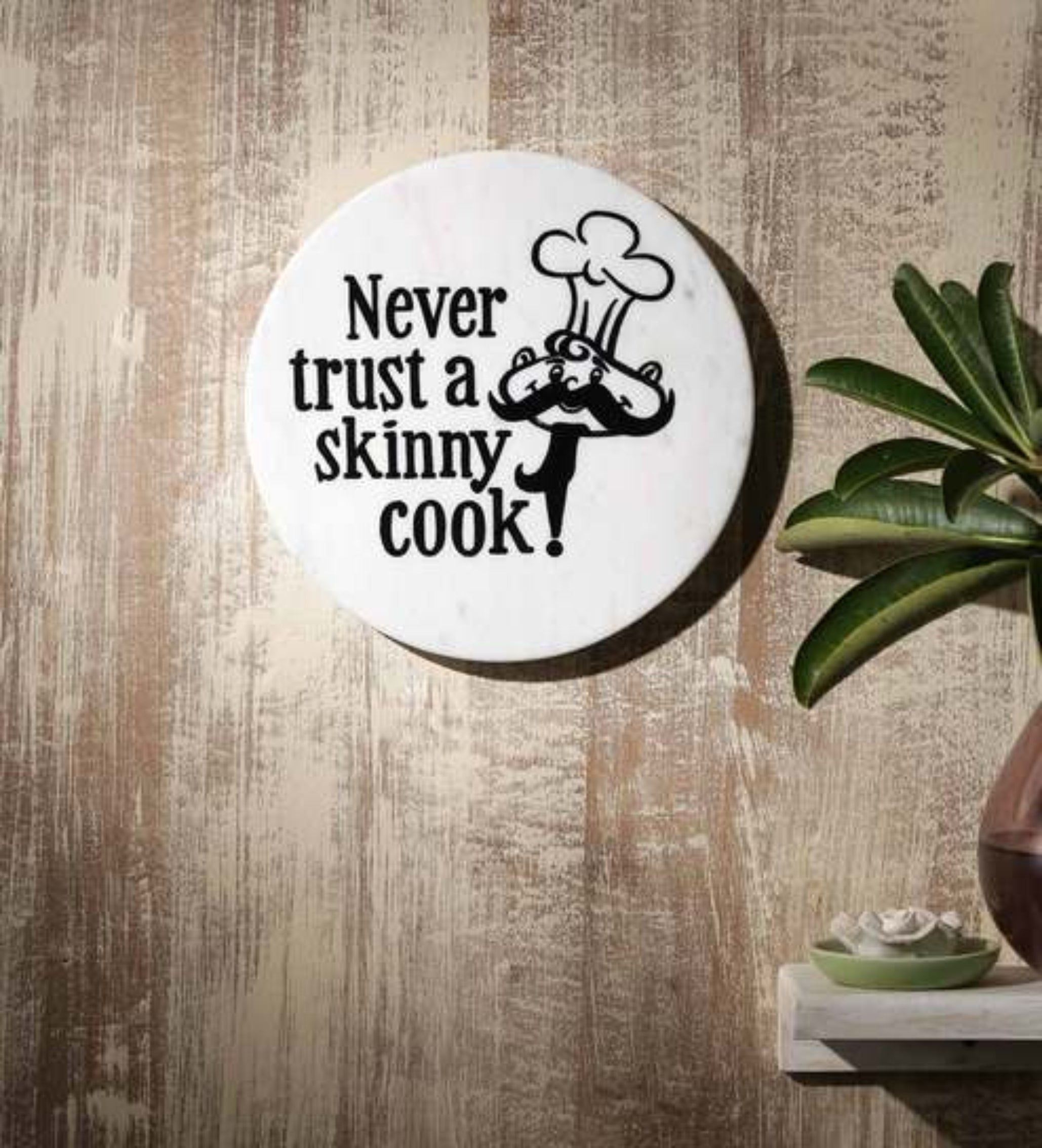 Kitchen Quote Marble Wall Art
